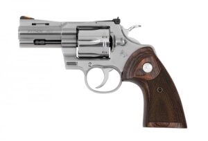 COLT PYTHON .357 MAGNUM 3" 6RD STAINLESS WITH WOOD GRIPS PYTHON-SP3WTS